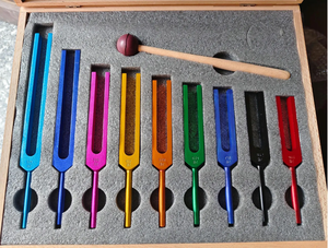 Kit de diapones Solfeggio de 9 piezas – Frecuencias curativas sin peso con estuche de madera. - Product Image 3