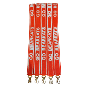 สายรัดสีม่วงของทีมเคลมสัน ไทเกอร์ส พร้อมโลโก้สีส้ม สำหรับตกแต่งกระเป๋าแฟชั่น - Product Image 5