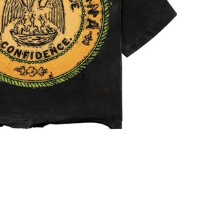 Men's Regular Fit Formal Knitted T-Shirt <b>Black</b> Cotton Vintage Louisiana State Seal Print Front Logo Short Sleeve <b>Turtleneck</b> - Product Image 2