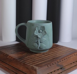 Ensemble de tasses à café et à thé en céramique écologiques de style américain avec soucoupe |   Fabriqué à la main pour la décoration intérieure, compatible lave-vaisselle et micro-ondes - Product Image 4