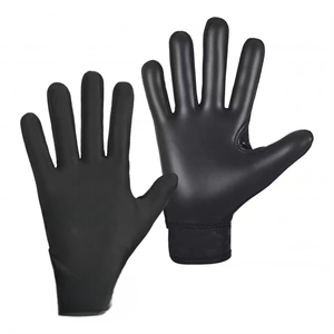 Standard International Full Finger Gaelic Football <b>Gloves</b> White Black Leather Non-Slip All Seasons Breathable Football <b>Gloves</b> - Product Image 4