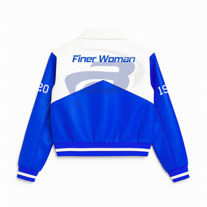 เสื้อแจ็คเก็ตนักแข่ง Zeta Phi Beta ZPB Sorority พร้อมซิปปิด ผลิตจากผ้าฝ้ายคุณภาพสูง ลายเปลวไฟ แบบสั่งทำพิเศษ - Product Image 3