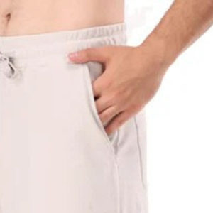 Pantalon de survêtement décontracté pour hommes, couleur unie, taille élastique, cordon de serrage, poches latérales, pantalon en coton léger, vêtements d'automne - Product Image 3