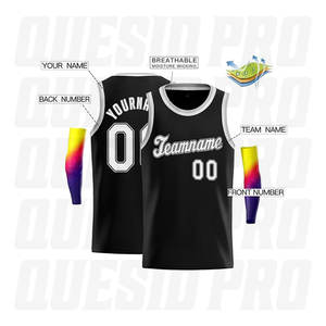 Camiseta de Baloncesto Sublimada sin Mangas, Ropa Deportiva para Jóvenes y Adultos, Equipos, Números en Contraste con Transferencia Térmica, Ropa Deportiva de Baloncesto - Product Image 6