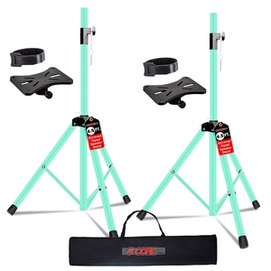 <b>Speaker</b> Stand Pair 54" Height Adjustable Heavy Duty Tripod for PA <b>DJ</b> Studio Monitors - Product Image 1