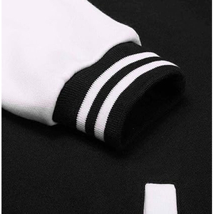 Chenille Patch Varsity Jacket Men Polyester Wool Blend Embroidered Letter Applique Baseball College Snap <b>Button</b> Classic Style - Product Image 3