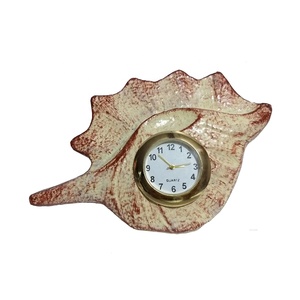 Minimalist Design Aluminium <b>Mechanical</b> Movement Silent Birthday Gift Home Decor Water Sea Shell Office Desktop <b>Clock</b> - Product Image 1