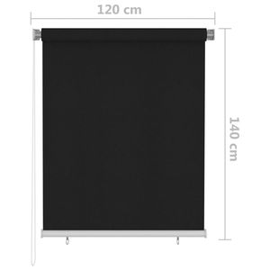 Tapparella esterna 47.2 "x 55.1" colore nero per tende e persiane - Product Image 6