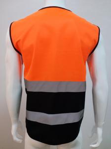 Gilet de sécurité haute visibilité couleur personnalisée avec poche pour travaux routiers nocturnes, logo personnalisé - Product Image 2