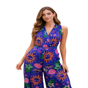 Mono de poliéster para mujer, informal, sin mangas, venta al por mayor al mejor precio - Product Image 1