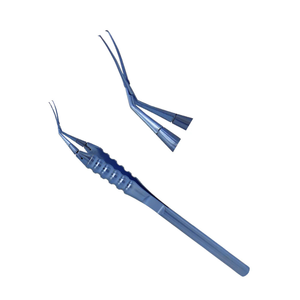 Pinzas de Capsulorrexis Inamura Cross-Action, Punta de 1.5 mm, Ángulo de 45°, 12 cm, Microcirugía Oftálmica, Acero Inoxidable, Quirúrgicas Manuales - Product Image 2