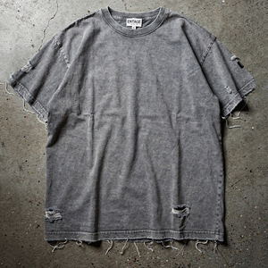 Camiseta 100% Algodón con Lavado Desgastado para Mujer, Camisetas de Manga Corta con Efecto Desgastado para Hombre, Camiseta Vintage Lavada y Desgastada para Mujer - Product Image 1
