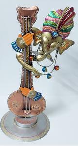 Escultura Decorativa Premium de Ganesh Ji con Sitar para Elevar el Ambiente Ejecutivo, Ideal para Decoración de Escritorio de Oficina y Área de Estudio - Product Image 3