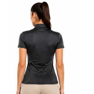 Chemise d'équitation professionnelle pour femmes, sport de plein air, coton, compression légère, coupe haute, manches courtes, été, équestre - Product Image 5