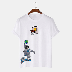 Camisetas de Hombre al por Mayor, 100% Algodón Grueso, Manga Corta, Estilo Urbano, Ecológicas, de Secado Rápido y Transpirables - Product Image 4