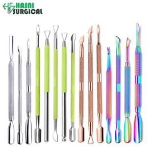 Pousse-cuticules en acier inoxydable de qualité supérieure, outil chirurgical pour éliminer les peaux mortes, manucure, pédicure, instruments chirurgicaux pour ongles - Product Image 6