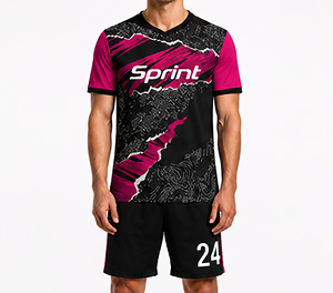Maillot de football unisexe personnalisé par sublimation, ensemble d'entraînement rétro vintage, tenue de football respirante à séchage rapide, tissu premium - Product Image 1