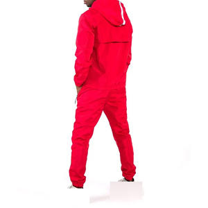 Survêtement coupe-vent pour homme, veste et pantalon légers, coupe confortable, tissu respirant, tenue d'entraînement élégante - Product Image 3