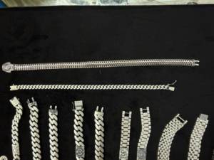Custom 925 Sterling Silver Cuban Chain <b>Link</b> Necklace Geometric Pattern Hip Hop Unisex Everyday Wear Vintage Silver Jewelry - Product Image 3