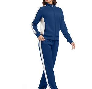 Ensemble de survêtement décontracté pour femme, coupe-vent, à capuche, avec perles, écologique, manches longues, léger, couleur unie, pour l'automne - Product Image 5