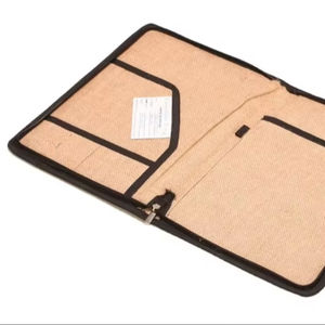 Export Quality Jute <b>File</b> Bag – Handmade Eco Friendly Document Holder for Global Wholesale Buyers - Product Image 1
