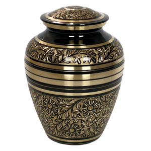 Designer adult cremation <b>urn</b> for ashes <b>large</b> capacity memorial container polished surface secure closure lasting tribute - Product Image 3