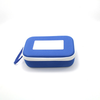 MYACH MC0030 Bolsa de Almacenamiento de Electrónicos Personalizable de Cuero PU Cuadrada, Estuche de Viaje de EVA Engrosado con Cierre de Cremallera y Gran Capacidad