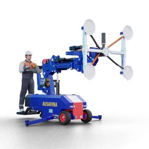 Robot de levage à ventouse pour dalles de pierre, marbre et granit, capacité 400 kg, hauteur de levage 3,4 m, avec batterie et roues de chariot - Product Image 4