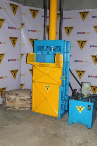 25 Ton Vertical Hydraulic Baling <b>Press</b> (VB25) for Aluminum Alloy HDPE PET Plastic Scrap & <b>Clothes</b>-Made india - Product Image 1