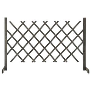 Clôture de jardin en bois de sapin massif 47,2''x35,4'' Gris Catégorie de produit Clôtures, treillis et portails - Product Image 1