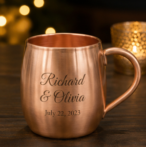 Taza de Cobre Sólido MonogramMule, Grabada con Láser, Ecológica, para Uso Doméstico, Estilo Vintage - Product Image 4