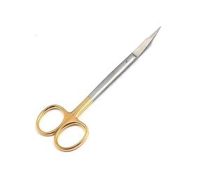 กรรไกรตัดเนื้อเยื่อทางการแพทย์คุณภาพสูง ยี่ห้อ Fox Scissor Denta ใช้พลังงานด้วยมือ ผลิตจากเหล็กกล้า สำหรับงานผ่าตัดทางทันตกรรม - Product Image 1