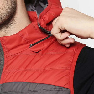 Nouveau Gilet Chauffant Homme 2026 en Toile Légère Imperméable et Cuir PU Écologique, Sur Mesure, Haute Qualité, Vente en Gros - Product Image 4