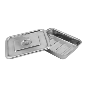 Plateau plat en acier inoxydable pour instruments médicaux, plateaux médicaux manuels de classe I, à vendre à bas prix - Product Image 5