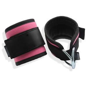 Custom Logo Gold Stripe Ankle Straps Heavy Duty D Ring <b>Cable</b> Machine Attachment Padded Foot Cuff Leg Workout Gym <b>Gear</b> Twin - Product Image 5