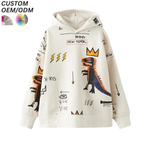 Ensemble de sweats à capuche décontractés pour garçons et filles, 320G, couleur unie, épais, de haute qualité, avec broderie imprimée, 100% coton, logo personnalisé - Product Image 4