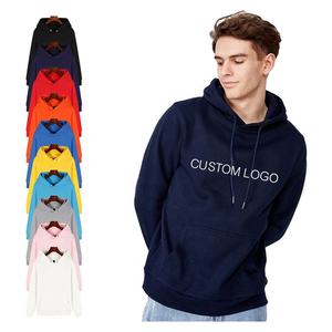 Sweat-shirt à capuche personnalisé avec logo, bleu clair, pour homme, en coton et polyester, molleton épais, pull à capuche, grande taille, vêtements d'hiver - Product Image 6