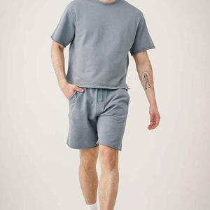 <b>Top</b>-Selling New Arrival 100% Polyester Premium Summer Men's T-Shirt Shorts Set Breathable Quick Dry Crew - Product Image 2