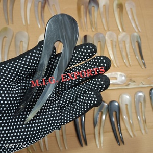 Buffalo Natural Black Horn Hair <b>Pin</b> or Sticks or Hair Fork used to secure buns, chignons, and French twists. These <b>pins</b> are good - Product Image 2