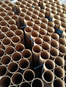 Custom Size <b>Corrugated</b> <b>Paper</b> Tubes Recyclable Uncoated Industrial Packaging Logistical Use - Product Image 3