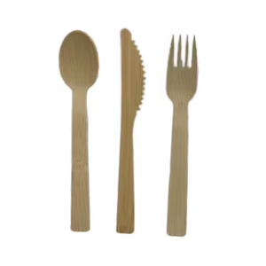 Ensemble de couverts en pulpe de canne à sucre compostable de qualité supérieure, biodégradable, fourchette, cuillère, couteau jetables pour la restauration, les plats à emporter et les fêtes - Product Image 3