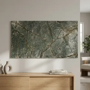 Exclusive Natural Marble <b>Stone</b> Veneer Rain forest Green Sheet Flexible Shone Wall Panel Floor Tile Safe Use Villa Home - Product Image 4
