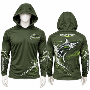 Custom Printed LOGO Breathable Long Sleeve Dry-Fit Fishing <b>Shirt</b> Quick Dry UV Protection UPF 50 Durable Spandex/Polyester Men's - Product Image 2