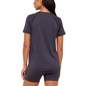 <b>Women</b>’s Cotton T Shirt Wholesale Custom Embroidery Logo Short Sleeve Casual <b>Top</b> Manufacturer - Product Image 3