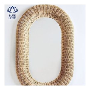 EN ALTA DEMANDA 2026 Espejo de Ratán Tejido a Mano para Decoración de Pared, Amplía la Sensación de Espacio y Crea un Ambiente Cálido para Espacios Modernos - Product Image 5