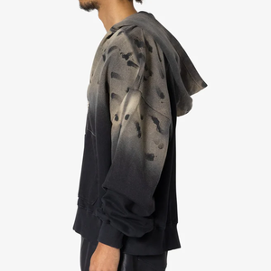 Sudadera con capucha para hombre al por mayor, de algodón grueso, con estampado en relieve, marca privada para marcas de ropa urbana estadounidenses - Product Image 5
