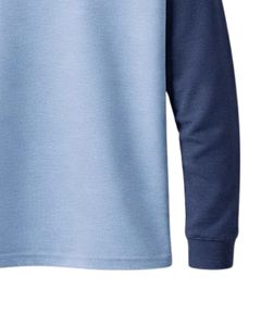 เสื้อยืดแขนยาวทรงแร็กแลนผู้ชายแบบสั่งทำพิเศษ ผ้าฝ้ายผสมโพลีเอสเตอร์ คอกลม สวมใส่สบาย แขนเสื้อตัดสีสไตล์เบสบอล รับผลิตเสื้อผ้า OEM - Product Image 6