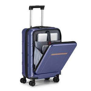 Valigia da cabina in alluminio da 20 pollici con scomparto frontale, doppie ruote girevoli, lucchetto TSA e approvata per il trasporto aereo - Product Image 3