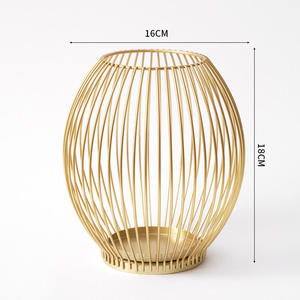 Support de bougie en fer forgé de style européen pour la maison, décoration de table à manger, base de bougie pour salon - Product Image 5