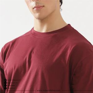 T-shirt surdimensionné à manches courtes respirant en gros, haute qualité, service OEM avec logo personnalisé, 100 % coton jersey, vêtements d'extérieur - Product Image 4